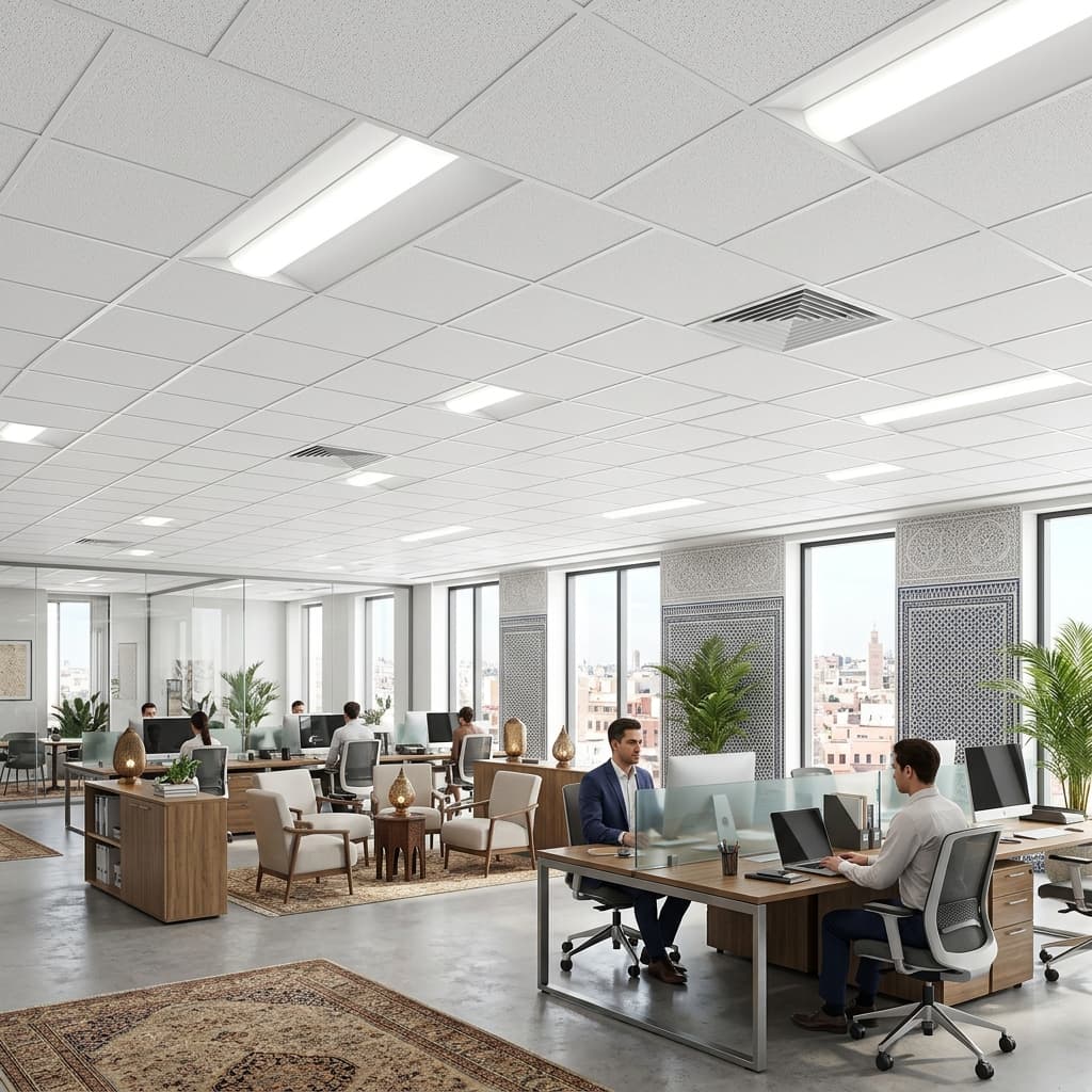 Faux-plafond Armstrong bureau commercial